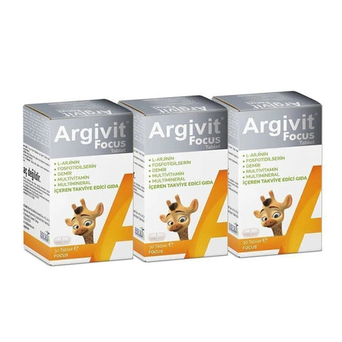 Argivit Focus Tablets - 3 Packs