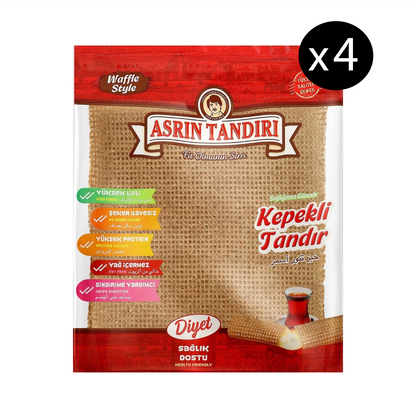 خبز تاندر نخالة أسمر - 4 عبوات