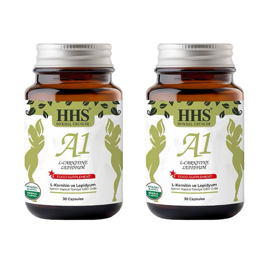 كبسولات HHS A1 – إل-كارنيتين وليبيديوم (30 كبسولة) ×2