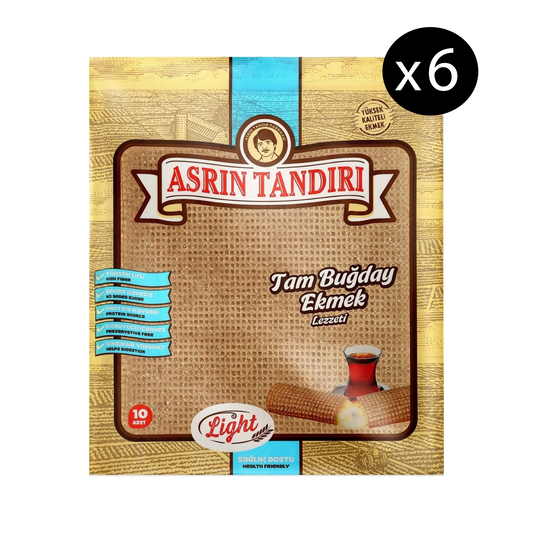 خبز القمح الكامل لايت 330 غرام - 6 عبوات