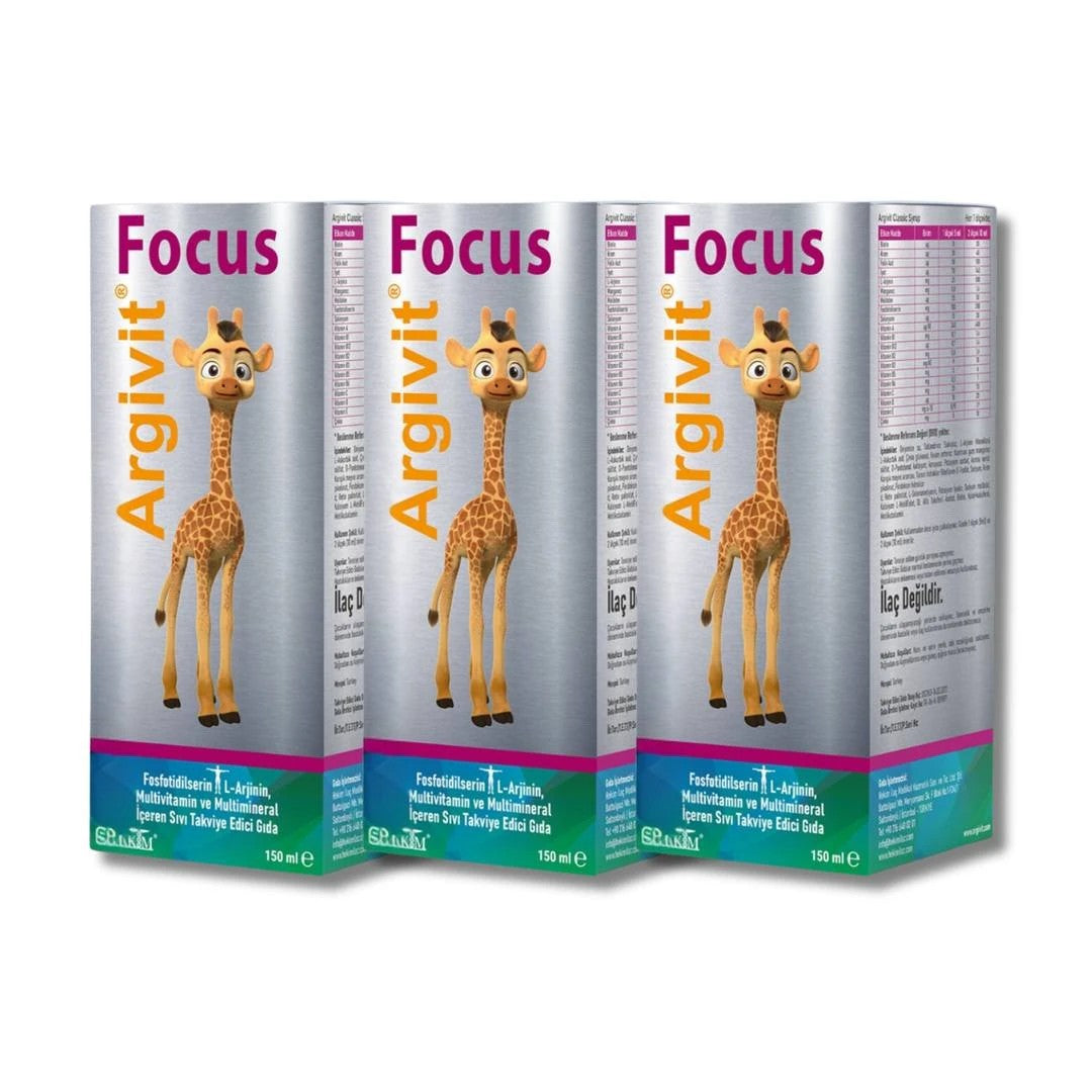Argivit Focus Syrup 150 ml - 3 packs – biorik